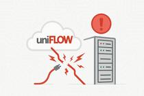 Ako funguje uniFLOW Online, keď vypadne služba?